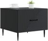 vidaXL Couchtisch mit Schubladen Schwarz 49 x 50 x 40 cm Holzwerkstoff 894966 Bild 3