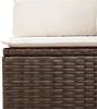 vidaXL 8-tlg. Garten-Sofagarnitur mit Kissen Braun Poly Rattan 3220442 Bild 4