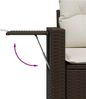 vidaXL 8-tlg. Garten-Sofagarnitur mit Kissen Braun Poly Rattan 3220442 Bild 3