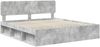 vidaXL Bettrahmen mit Kopfteil Beton 180 x 200 cm Massives Kiefernholz 3412045 Bild 4