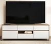 TV-Lowboard Finnes in weiß und Eiche 164 cm Bild 2