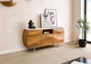 Sideboard Akazie 154x40x75 natur lackiert / Marmor weiß MONTREAL #126 Bild 4