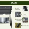 MC Star Hollywoodschaukel mit Sitzpolster, 3-Sitzer Gartenschaukel mit verstellbarem Sonnendach, Schaukelbank belast bis 240 kg, für Garten, 172 x 110 x 153 cm Bild 2