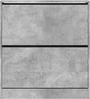 vidaXL Schuhschrank Betongrau 80x21x87,5 cm Holzwerkstoff 839920 Bild 5