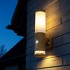 LED Wandleuchte, Bewegungsmelder, Holz-Optik, H 35 cm Bild 4