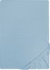 Biberna Jersey-Spannbetttuch, 100 % Baumwolle, Taubenblau, 1x 140x200 cm - 160x200 cm Bild 5