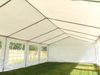 Party-Zelt Festzelt 5x8 m Garten-Pavillon -Zelt PVC Plane 700 N in blau-weiß Wasserdicht Bild 5
