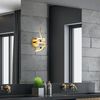 LED Wandleuchte, Alu gold, opal, geschwungen, H 35 cm Bild 4