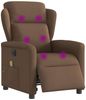 vidaXL Massagesessel Elektrisch Braun Stoff 3303128 Bild 3