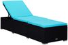 vidaXL 3-tlg. Garten-Sonnenliegen mit Teetisch Poly Rattan Schwarz 3057668 Bild 4