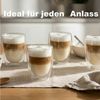 BigDean Latte-Macchiato-Glas 300ml doppelwandige Latte Macchiato Gläser Borosilikatglas, 4-tlg, Borosilikat-Glas, Doppelwandig, Borosilikatglas, Spülmaschinenfest Bild 2