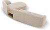 Micadoni Modulares Sofa Miley mit Recamiere 3-Sitzer Rechts Chenille Haga Beige Bild 4