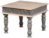 Marrakesch Orient & Mediterran Interior Couchtisch Couchtisch Abelone 60x60 cm aus massivem Teakholz mit Schnitzereien (1-St) Bild 4