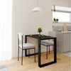 AKKE Esstisch, Esszimmertisch LOFT Schwarze Beinen Küchentisch Bürotisch 2mm-PVC Bild 5