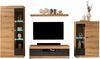 Home affaire Wohnwand Soleto, zeitlose Anbauwand, Komplettset im modernen Stil, (Komplett-Set, 4-St), enthält Vitrinen, Lowboard und Wandboard Bild 3