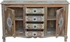 Sideboard >Sharma< in Braun, Mangoholz - 140x85x40cm (BxHxT) Bild 4