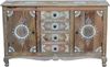 Sideboard >Sharma< in Braun, Mangoholz - 140x85x40cm (BxHxT) Bild 3