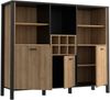 Barschrank >Hialeah< in Riviera Eiche - 139.4x117.1x40.2cm (BxHxT) Bild 5