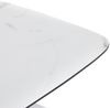Moderner Design Couchtisch MARMOL 75cm weiss-schwarz Marmor-Optik Metallgestell Bild 5