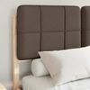 vidaXL Bettgestell mit gepolstertem Kopfteil Taupe 120 x 190 cm 3405545 Bild 3