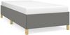 vidaXL Bettgestell ohne Matratze Dunkelgrau 90x190 cm Stoff 347126 Bild 2