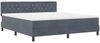 vidaXL Boxspringbett mit Matratze Dunkelgrau 180 x 200 cm Samt 3339123 Bild 4
