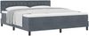 vidaXL Boxspringbett mit Matratze Dunkelgrau 180 x 200 cm Samt 3339123 Bild 2
