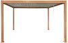 Vente-unique - AMALFI Terrassenüberdachung Metall Braun - B 300 cm x H 250 cm x L 400 cm Bild 3