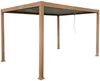 Vente-unique - AMALFI Terrassenüberdachung Metall Braun - B 300 cm x H 250 cm x L 400 cm Bild 2