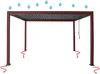 Vente-unique - AMALFI Terrassenüberdachung Metall Braun - B 300 cm x H 250 cm x L 400 cm Bild 5