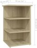 vidaXL Beistellregal Sonoma-Eiche 35x35x55 cm Holzwerkstoff 806277 Bild 5