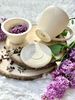 DUO ECRU Becher 430 ml ICE CREAM mit Teesieb, New Bone China Porzellan Bild 4