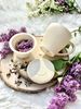 DUO ECRU Becher 430 ml ICE CREAM mit Teesieb, New Bone China Porzellan Bild 5