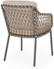 Gartenstuhl Assivali aus Metall, modernes Design, Natur, gepolstert und wetterfest, inkl. Kissen Bild 5
