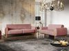 Sofaset Designersofas VALERIE 3-2 in Stoff Stoff Elisa Velvet Altrosa Bild 1