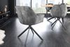 riess-ambiente Polsterstuhl PAPILLON grau / schwarz (Einzelartikel, 1 St), Esszimmer · Samt · Metall · Armlehne · 180° drehbar · Modern Design Bild 4