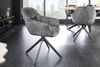 riess-ambiente Polsterstuhl PAPILLON grau / schwarz (Einzelartikel, 1 St), Esszimmer · Samt · Metall · Armlehne · 180° drehbar · Modern Design Bild 3