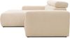 DOMO. collection Ecksofa Brandon, Couch in L-Form mit Kopfteilverstellung, Sofa, Polsterecke, Eckcouch, Polstergarnitur 285 x 175 x 80 cm (BxTxH), creme Bild 4