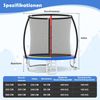 Trampolin outdoor mit Leiter Gartentrampolin rund mit Sicherheitsnetz Randabdeckung & Metallrahmen Ø305cm Bunt Bild 2