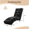 LVHOM Relaxsessel Sackleinen Massage-Liege INDOOR PREMIUM (Ergonomische Fernbedienungs-Steuerung, Sanfte Massageprogramme mit Fernbedienung, Schwerlastfähig bis 250 kg), Elektrische Entspannung mit skandinavischem Flair Bild 3
