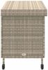 vidaXL Gartentruhe mit Rollen Hellgrau 110x55x73 cm Poly Rattan 4103830 Bild 5