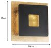 Fischer & Honsel 30478 LED Wandleuchte Hennes blattgoldfarben schwarz 3000K Bild 4