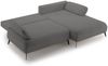 Selsey 'Avolla' Ecksofa mit Schlaffunktion, Bettkasten und hydrophober Chenille, rechtsseitig, Grau Bild 4