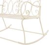 vidaXL Gartenbank 104 cm Eisen Antik Weiß 45436 Bild 5
