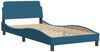 vidaXL Bettgestell ohne Matratze "Hanko" Blau 100x200 cm Samt 3207835 Bild 4