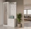 Selsey 'Duvio' Flurgarderobe mit Schrank und Spiegel, Weiß, 100 cm Bild 3