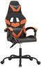 vidaXL Gaming-Stuhl Drehbar Schwarz und Orange Kunstleder, Drehbar [349549] Bild 2