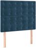 vidaXL Boxspringbett mit Matratze Dunkelblau 90x200 cm Samt 3138065 Bild 5