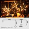 Elegear LED-Lichterkette 160cm Lichterkette für fenster Weihnachtsdeko, mit 8 Modi Timer Haken, 30-flammig, led lichterkette weihnachten für außen & innen, Batteriebetrieben Bild 3