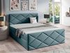 Mirjan24 Boxspringbett Alpiry, Blau, 120x200 cm, Plüsch Bild 2